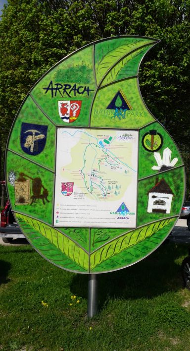 Übersicht am Parkplatz