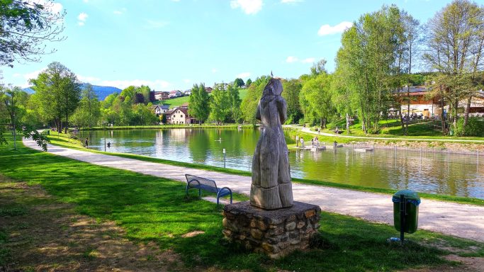 Blick nach der Brücke